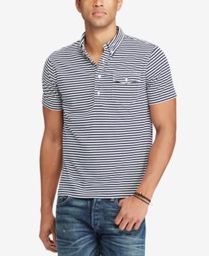 Polo Ralph Lauren Men's Slim Fit Striped Popover Shirt