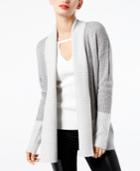 Inc International Concepts Colorblocked Open-front Cardigan, Created For Macy's