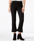 Rewind Juniors' Cropped Flare-leg Jeans