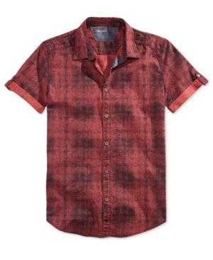Calvin Klein Jeans Men's Digital Tartan-print Shirt