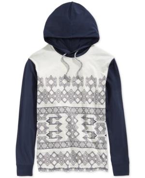 Retrofit Aztec Geo-print Hoodie
