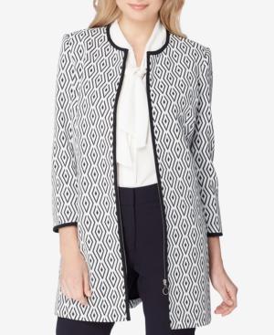 Tahari Asl Printed Topper Jacket