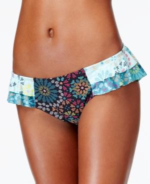 Coco Rave Printed Ruffled Bikini Bottom Women's Swimsuit