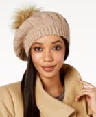 Charter Club Cable Knit Pom-pom Beret, Created For Macy's
