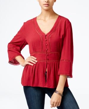 One Hart Juniors' Peplum Blouse