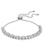 Kate Spade New York Hematite-tone Square Crystal Tennis Slider Bracelet