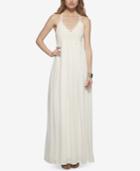 Jessica Simpson Crisscross-strap Crochet-top Maxi Dress