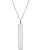 Sarah Chloe Diamond Accent Mom Bar Pendant Necklace In 14k Gold Over Silver, 16 + 2 Extender (also Available In Sterling Silver)