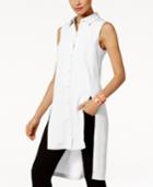 Alfani Prima Split High-low Tunic Blouse, Only At Macy's