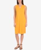 Ny Collection Split-neck Shift Dress