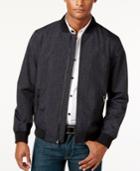 Alfani Men's Mock Neck Texture Full-zip Jacket, Only At Macy's