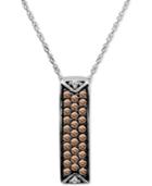 Le Vian Chocolatier Diamond Bar Pendant Necklace (1/3 Ct. T.w.) In 14k White Gold