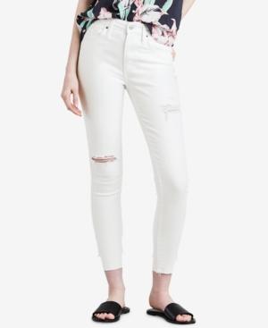 Levi's 721 High-rise Raw Hem Ankle Skinny Jeans