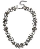 Inc International Concepts Hematite-tone Stone Cluster Collar Necklace, Only At Macy's