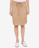 Tommy Hilfiger Faux-suede Drawstring Skirt, Only At Macy's