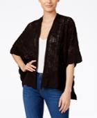 Style & Co. Pointelle-knit Scalloped-hem Cardigan, Only At Macy's