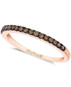 Le Vian Chocolate Diamond Pave Band (1/4 Ct. T.w.) In 14k White Or Rose Gold