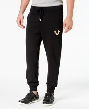 True Religion Men's Metallic Logo-print Joggers