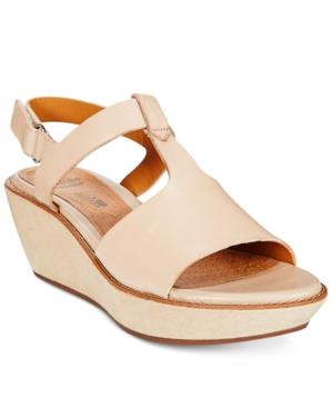 Clarks Collection Women's Hazelle Amore Wedge Sandals Women's Shoes