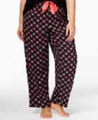 Jenni By Jennifer Moore Plus Size Kiss-print Pants, Only At Macy's