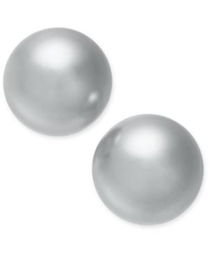 Charter Club Silver-tone Imitation Pearl Stud Earrings, Created For Macy's