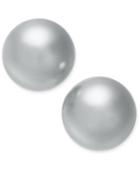 Charter Club Silver-tone Imitation Pearl Stud Earrings, Created For Macy's