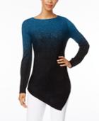 Ny Collection Metallic Ombre Tunic Sweater