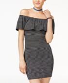 Planet Gold Juniors' Off-the-shoulder Bodycon Dress