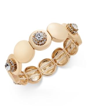 Charter Club Gold-tone Crystal Stretch Bracelet, Only At Macy's
