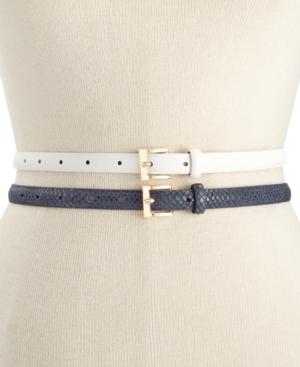 Style & Co. 2 For 1 Smooth Texture Belt