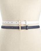 Style & Co. 2 For 1 Smooth Texture Belt