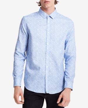 Calvin Klein Men's Crosshatch Roll-up Shirt