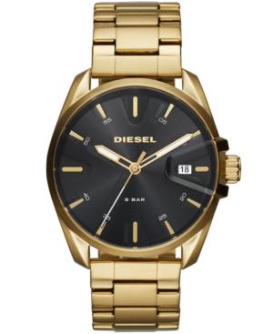 Diesel Men's Ms9 Gold-tone Stainless Steel Bracelet Watch 44mm