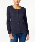 Karen Scott Long-sleeve Knit Cardigan, Only At Macy's