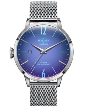 Welder Moody Men's Stainless Steel Mesh Bracelet Watch 42mm