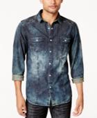 Inc International Concepts Men's Faded Denim Shirt, Created For Macy's