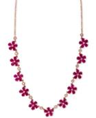 Rosa By Effy Ruby (13 Ct. T.w.) And Diamond (1/2 Ct. T.w.) Collar Necklace In 14k Rose Gold
