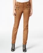 Style & Co. Zip-trim Tobacco Wash Skinny Jeans, Only At Macy's