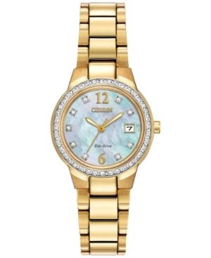 Citizen Women's Eco-drive Silhouette Gold-tone Stainless Steel Bracelet Watch 26mm Ew1992-52d - A Macy's Exclusive