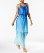 Ny Collection Petite Ombre Halter Maxi Dress