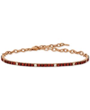 Le Vian Ruby (1-1/3 Ct. T.w.) & White Sapphire (1/5 Ct. T.w.) Statement Bracelet In 14k Rose Gold
