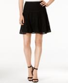 Armani Exhange Open-stitched A-line Mini Skirt