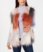 I.n.c. Make Me Blush Faux-fur Vest, Created For Macy's