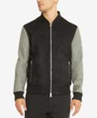 Kenneth Cole Reaction Men's Faux Suede Colorblocked Jacket