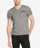 Kenneth Cole New York Men's Space-dye V-neck Pocket T-shirt