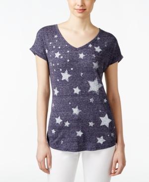 Style & Co. Star Printed T-shirt, Only At Macy's