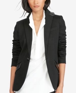 Polo Ralph Lauren Leather-trim Blazer