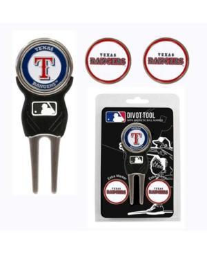 Team Golf Texas Rangers Divot Tool And Markers Set