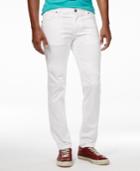 Versace Men's Slim Fit White Denim Pants