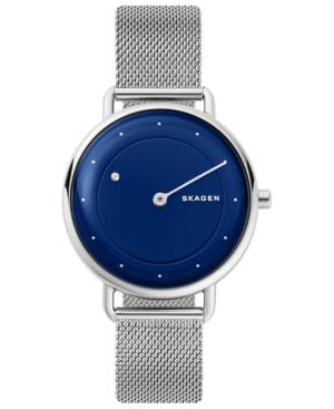 Skagen Women's Horisont Diamond-accent Stainless Steel Mesh Bracelet Watch 36mm